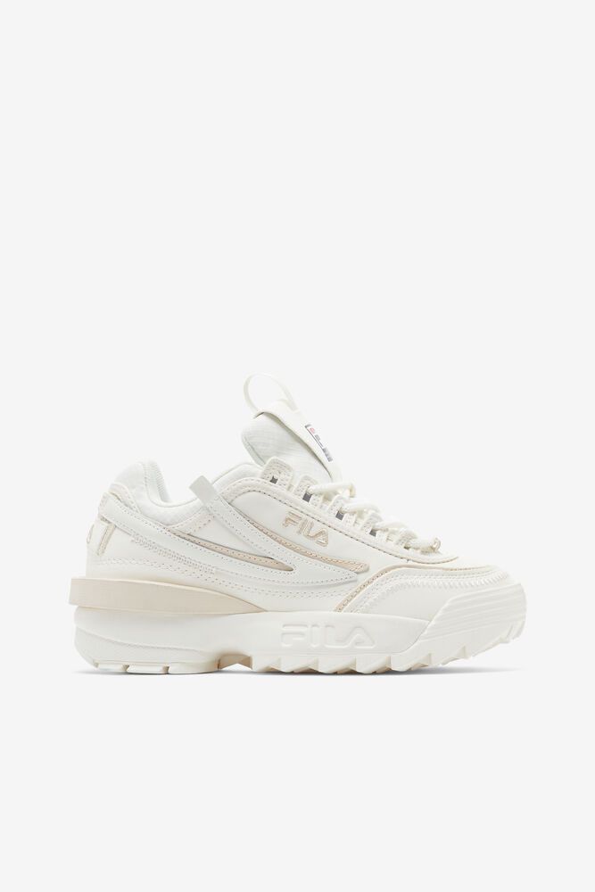 Fila Disruptor 2 Exp X Barneys White Sneakers Womens - NZ 34108-IHLO